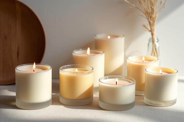 Colección de velas aromáticas
