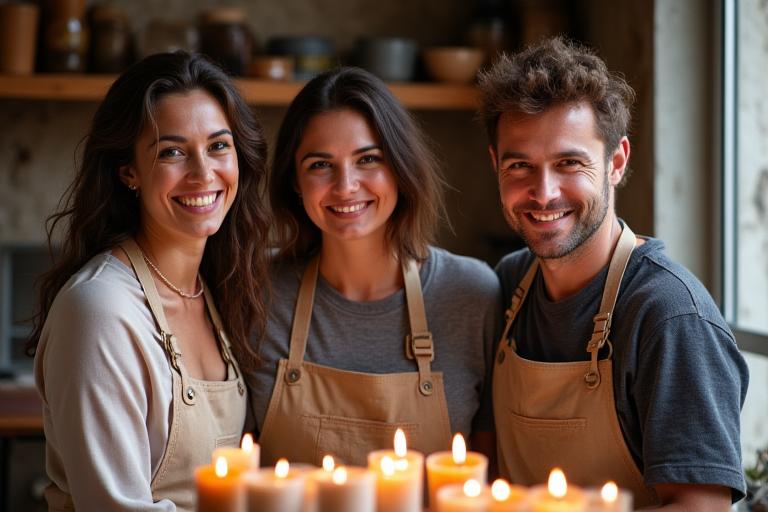 Equipo artesano de LuzVela Atelier