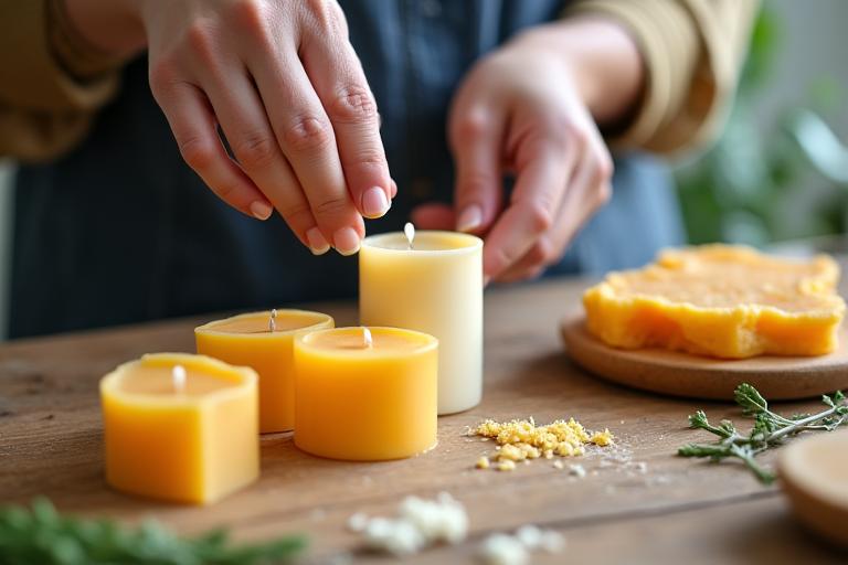 Proceso sostenible de fabricación de velas
